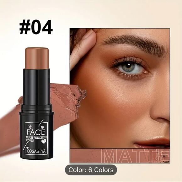 NEW 6 Piece Makeup Gift Set Contour Highlighter Blush Eye Shadow Lips 6 Colors - Picture 9 of 11